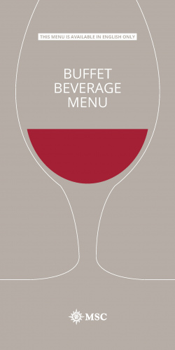 Buffet Beverage Menu